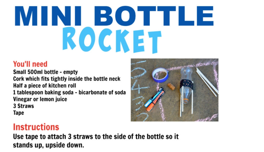 Underwater volcano activity. 1. Tie some string around an empty salt shaker. 2. empty and clean a large jar and fill 2/3 with cold water. 3. Fill the salt shaker with hot water (with adult supervision) just to below he neck of the shaker and add 3-4 drops o red food colouring. 4. hold your shaker by the string over the jar of cold water and slowly lower it down until it is completely under the water and resting at the bottom of the jar. observe how the coloured water erupts from the shaker into the cold water. 